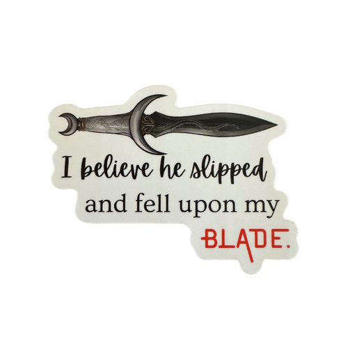 Sera Quote Dagger Sticker
