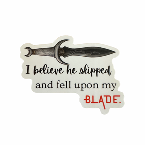 Sera Quote Dagger Sticker