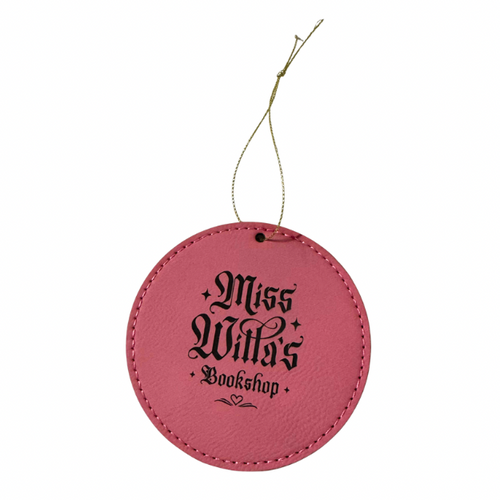 Ornament - Miss Willa's Bookshop Faux Leather