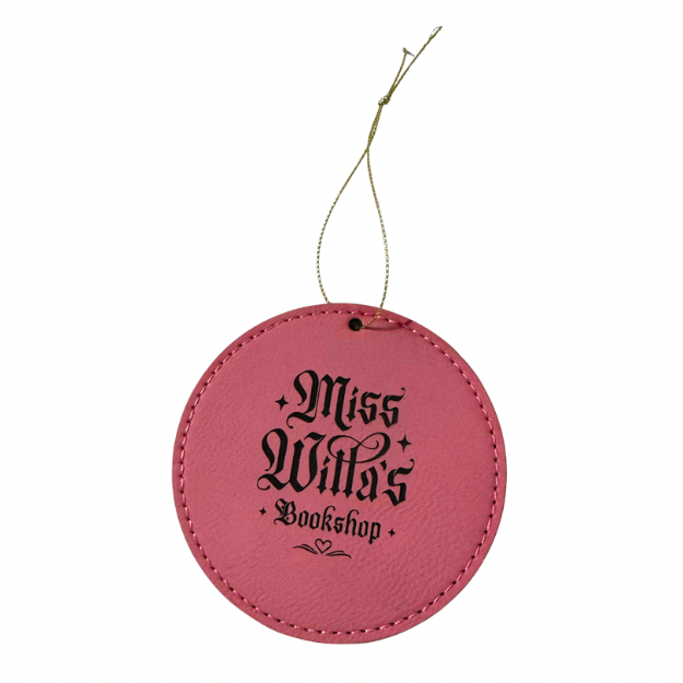 Ornament - Miss Willa's Bookshop Faux Leather