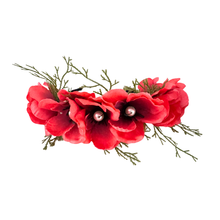 Load image into Gallery viewer, Poppy Flower Crown