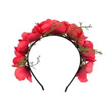 Load image into Gallery viewer, Poppy Flower Crown