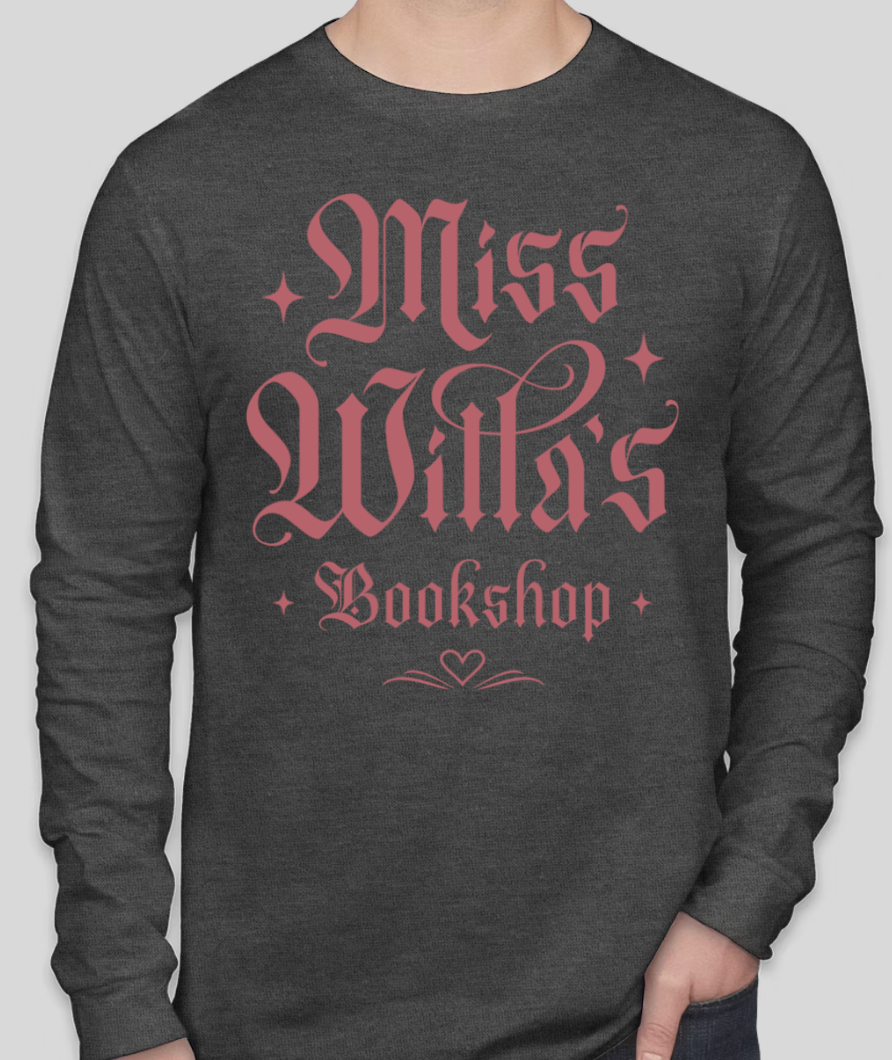 Long Sleeve Miss Willa's Bookshop Logo