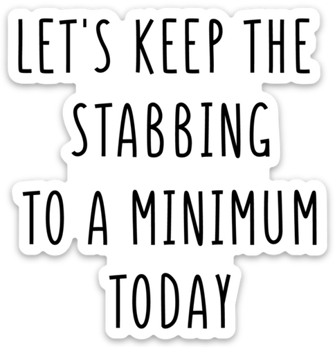 Stabbing Sticker