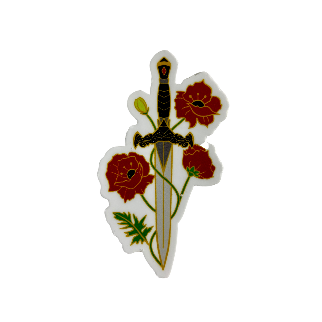 Blood & Ash Dagger Sticker