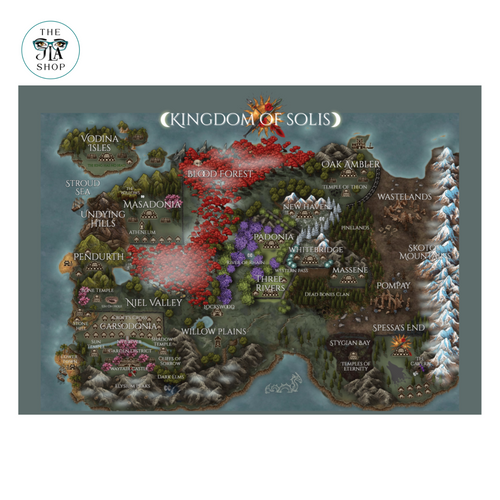 KINGDOM OF SOLIS MAP Art Print