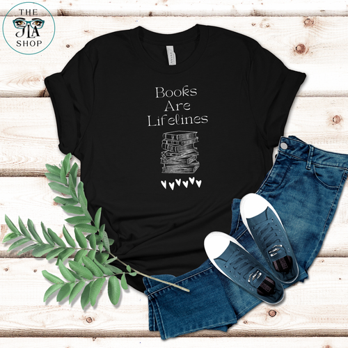 Books Are Lifelines - UNISEX T-Shirt