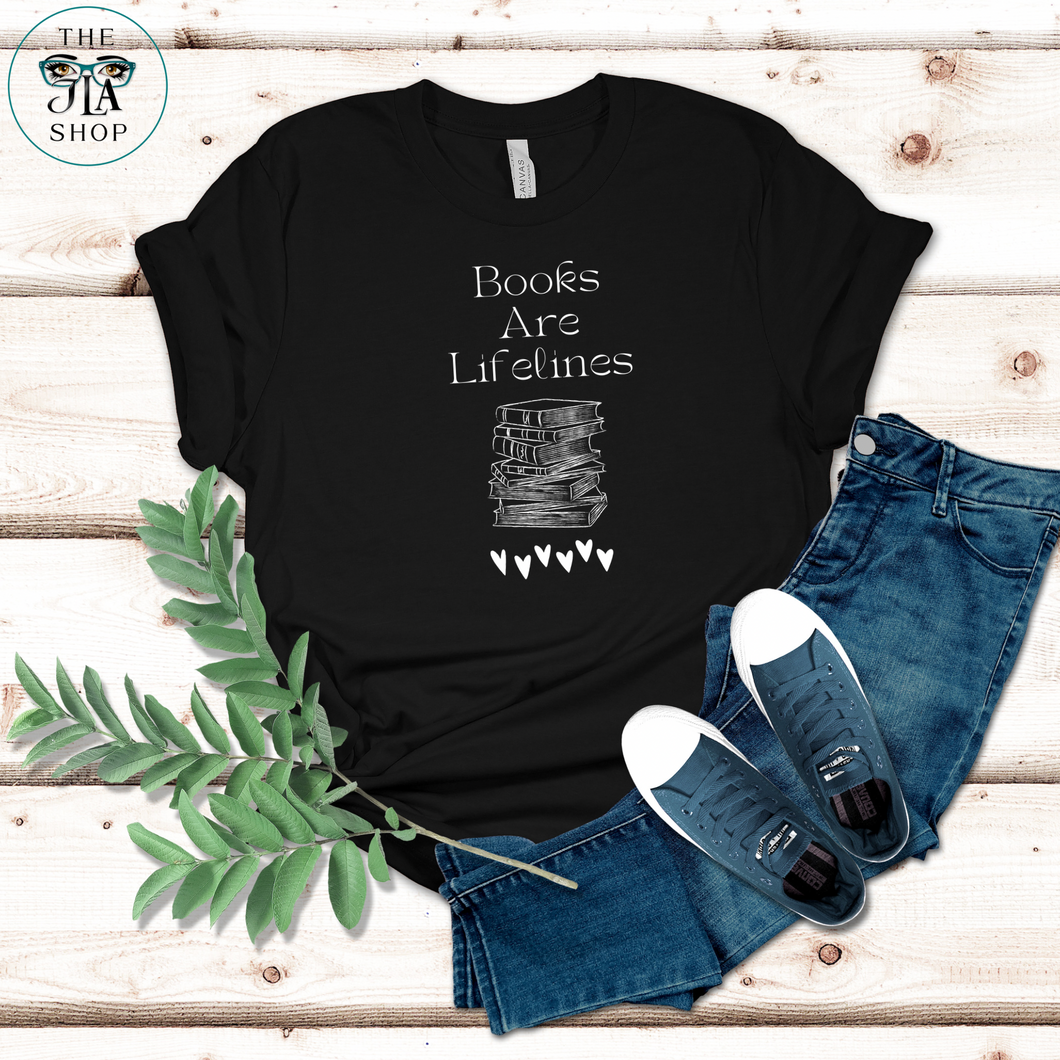 Books Are Lifelines - UNISEX T-Shirt